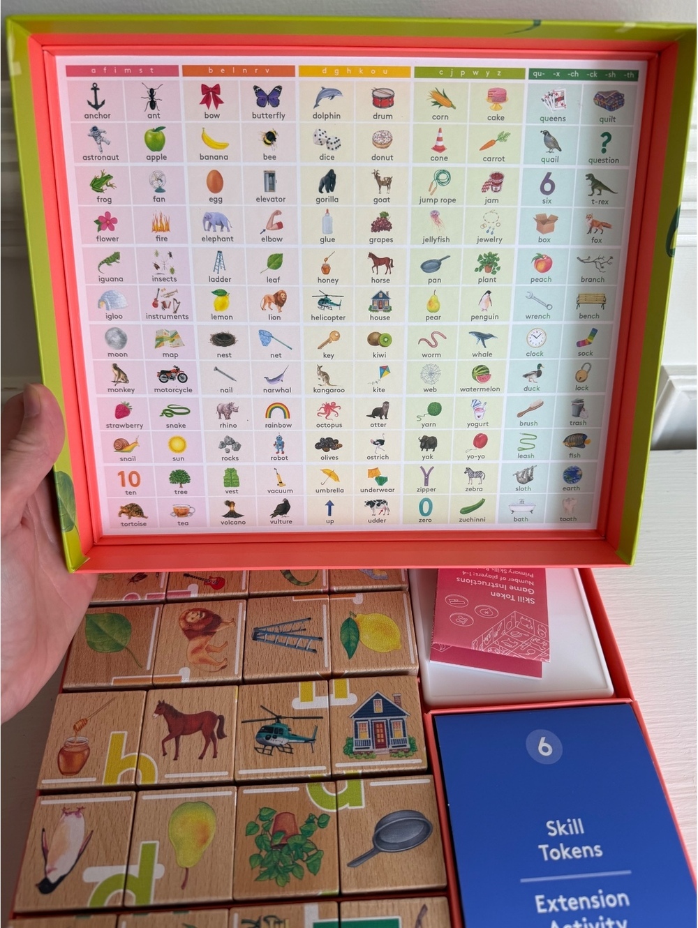 Lovevery Reading Skill Set Part 1.Wooden Letter Sound Blocks & Skill Tokens Game - Picture 6 of 6